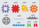 KLOCKI KONSTRUKCYJNE MINI WAFFLE 300 ELEMENTÓW MARIOINEX