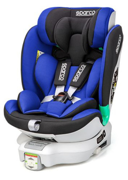 SK6000i SPARCO i-Size 40-135cm 9-25kg IsoFix obrotowy fotelik samochodowy - Niebieski