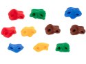 Uchwyty kamienie wspinaczkowe do wspinaczki dla dzieci kolorowe 10 szt + śruby