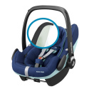 Pebble Pro i-Size Maxi-Cosi + Frotte fotelik samochodowy od urodzenia do ok. 12 miesiąca życia 45 cm do 75 cm - Essential Blue