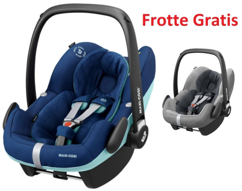 Pebble Pro i-Size Maxi-Cosi + Frotte fotelik samochodowy od urodzenia do ok. 12 miesiąca życia 45 cm do 75 cm - Essential Blue