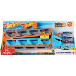 Hot Wheels CITY Wyścigowy transporter 2w1 GVG37 p2 MATTEL