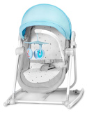 UNIMO UP KinderKraft leżaczek 5w1 0-18kg kołyska, bujaczek, krzesełko, łóżeczko - Blue