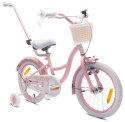 Rowerek dla dziewczynki 16 cali Flower bike - różowy