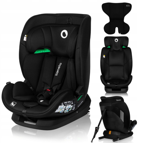 LAVENDER i-Size Lionelo fotelik samochodowy 9-36 kg isofix - Black Carbon