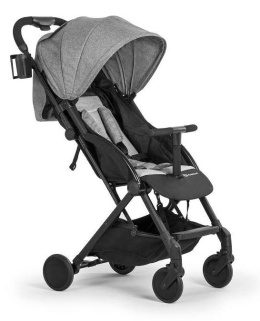 PILOT KinderKraft lekka i kompaktowa spacerówka, wózek spacerowy 5,2kg - Grey