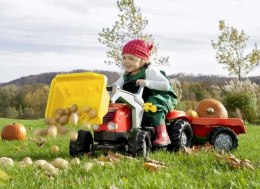 Rolly Toys rollyKid Traktor na pedały z łyżką i przyczepą 2-5 Lat