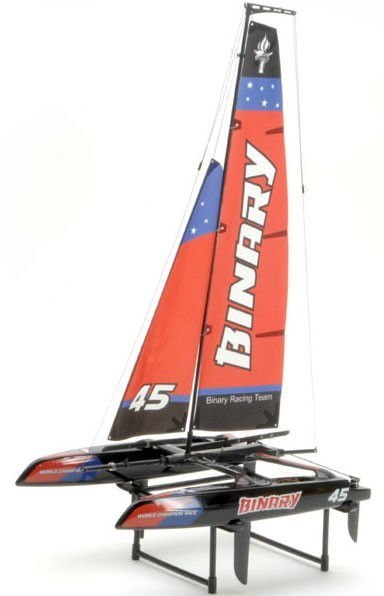 Binary Catamaran RTR (2.4GHz, 2CH, Wysokość 710mm, Długość 390mm) - Czerwona