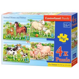 Puzzle 4w1 animal moms&babies