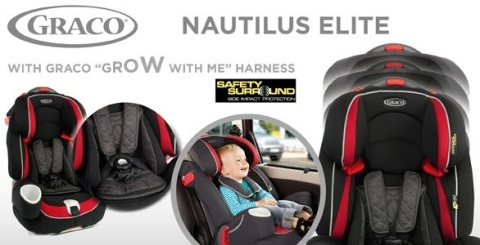 Graco NAUTILUS ELITE- grupa 1/2/3 fotelik samochodowy 9-36kg