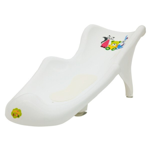 Fotelik do kąpieli z matą antypoślizgową "Miś i przyjaciele" (5405) biały