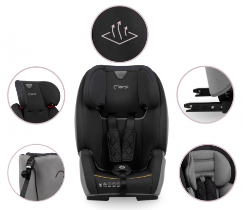 MoMi BAHARI fotelik samochodowy Isofix 9-36 kg - Żółty