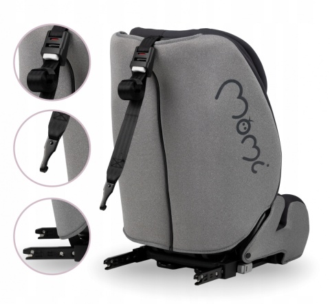 MoMi BAHARI fotelik samochodowy Isofix 9-36 kg - Żółty