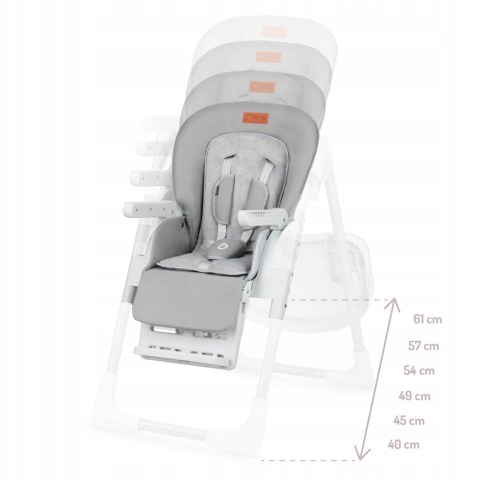 MoMi YUMTIS Krzesełko do karmienia - Jasny szary