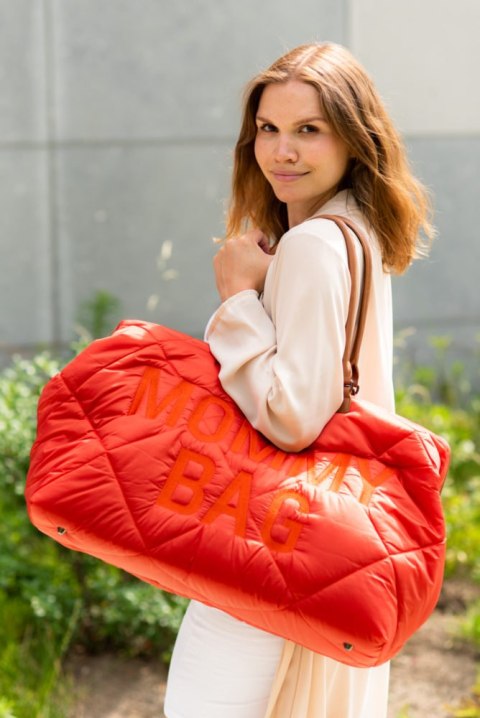 Childhome Torba Mommy Bag Pikowana Czerwona