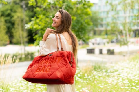 Childhome Torba Mommy Bag Pikowana Czerwona
