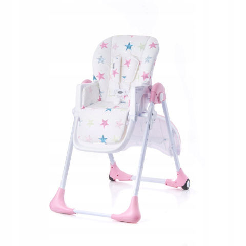 Baby Tiger KIKI BENJI krzesełko do karmienia - Różowe
