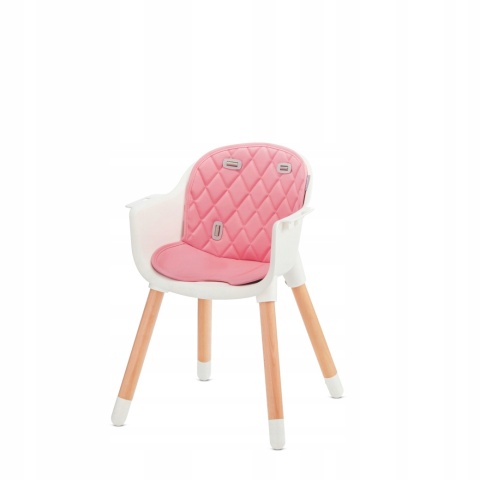 Baby Tiger TINI Krzesełko do karmienia 2w1 - różowe