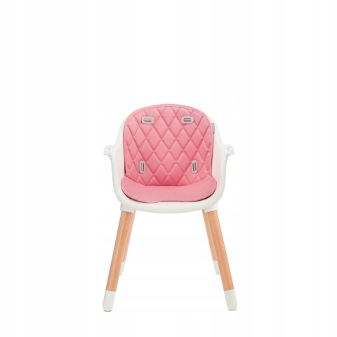 Baby Tiger TINI Krzesełko do karmienia 2w1 - różowe