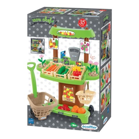 Ecoiffier Supermarket Sklep z Warzywami Owocami 35elem.