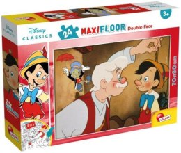 Puzzle Podłogowe maxi dwustronne 24el. 70x50cm Klasyka Disney. Pinokio 86672 LISCIANI p12