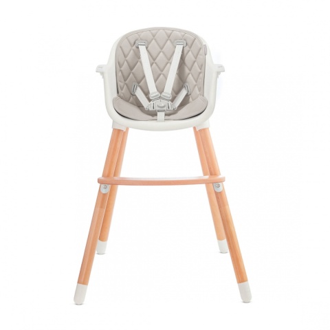 Baby Tiger TINI Krzesełko do karmienia 2w1 - szare