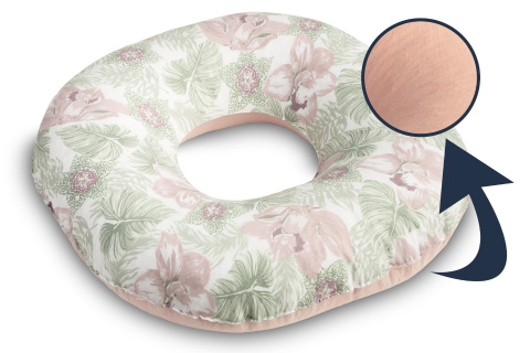 Poduszka Poporodowa Koło Poporodowe Sensillo - PALMY BRUDNY RÓŻ