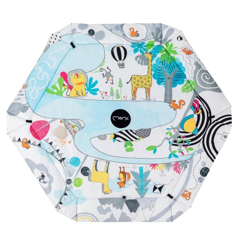 MoMi DOUBLEFUN Basen Mata edukacyjna 3w1 z piłeczkami