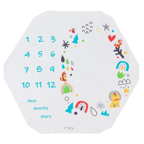 MoMi DOUBLEFUN Basen Mata edukacyjna 3w1 z piłeczkami