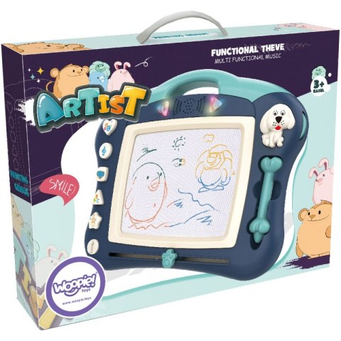 WOOPIE Znikopis Interaktywna Tablica Magnetyczna Tablet Graficzny Muzyka Swiatło Niebieski