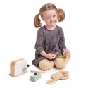 Drewniany toster z zestawem śniadaniowym, Mini Chef, Tender Leaf Toys