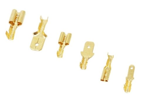 Para Konektorów Konektor Samochodowy Z Zaczepem Złączka Nasuwka 4,8mm 100kpl (200szt) Męski + Żeński Komplet