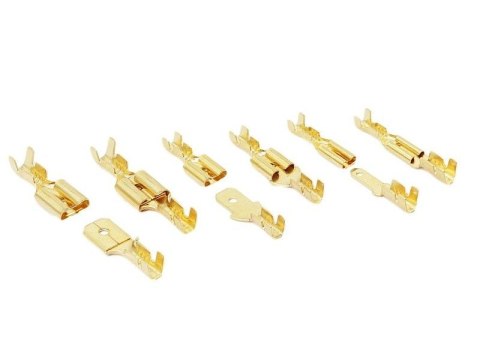 Para Konektorów Konektor Samochodowy Z Zaczepem Złączka Nasuwka 6,3mm 100kpl (200szt) Męski + Żeński Komplet