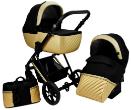 APUS CHIC 3w1 Dada Prams wózek dziecięcy z fotelikiem Kite 0-13kg - Gold