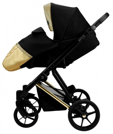 APUS CHIC 3w1 Dada Prams wózek dziecięcy z fotelikiem Kite 0-13kg - Gold