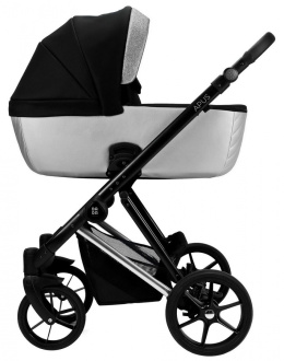 APUS CHIC 3w1 Dada Prams wózek dziecięcy z fotelikiem Kite 0-13kg - Silver