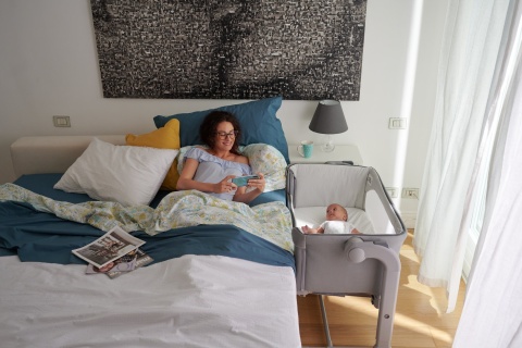 Next2me Magic Chicco 0m+ łóżeczko dostawne - Beige