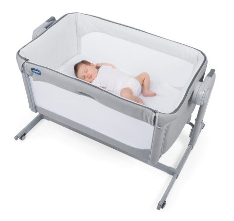 Next2me Magic Chicco 0m+ łóżeczko dostawne - Cool Grey
