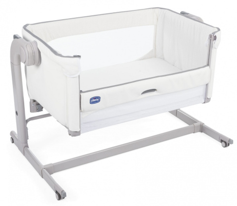 Next2me Magic Chicco 0m+ łóżeczko dostawne - White Snow