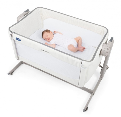 Next2me Magic Chicco 0m+ łóżeczko dostawne - White Snow