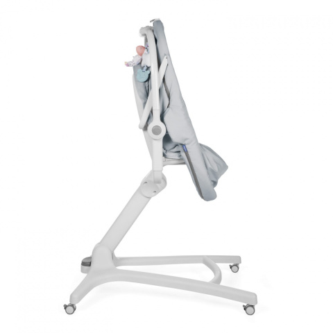 BABY HUG 4w1 leżaczek, kołyska, krzesełko do karmienia Chicco - GREY RELUX ECO+