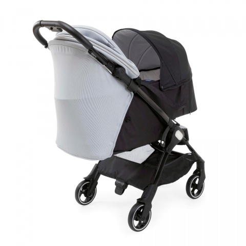 WE Chicco wózek spacerowy do 22kg składany jedną ręką 5,5kg - COOL GREY