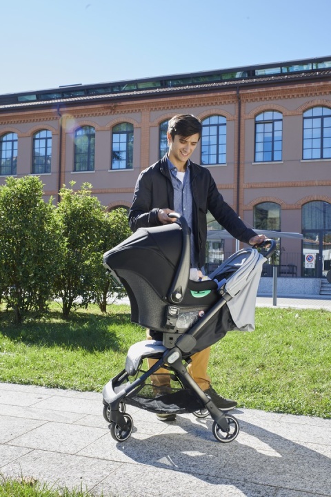 WE Chicco wózek spacerowy do 22kg składany jedną ręką 5,5kg - COOL GREY