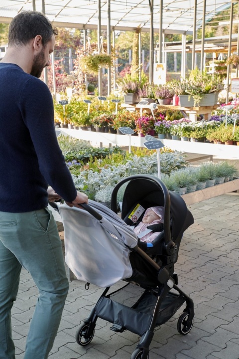 WE Chicco wózek spacerowy do 22kg składany jedną ręką 5,5kg - COOL GREY