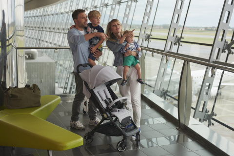 WE Chicco wózek spacerowy do 22kg składany jedną ręką 5,5kg - CYCLAMEN