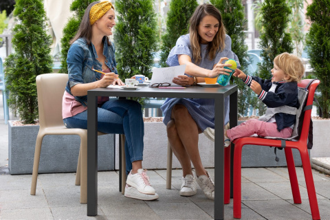 WRAPPY Seat - krzesełko do karmienia dla dzieci od 6 miesiąca - GREY