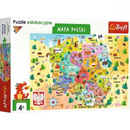 Puzzle 54 edu mapa polski