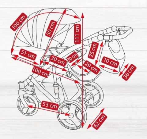 AVENGER LUX CAMARELO 2w1 wózek wielofunkcyjny