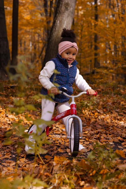 Brass metalowy rowerek biegowy TOYZ - Red