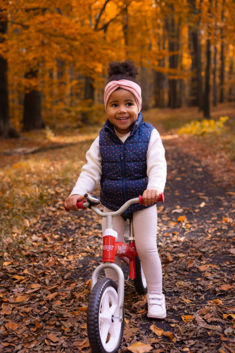 Brass metalowy rowerek biegowy TOYZ - Red